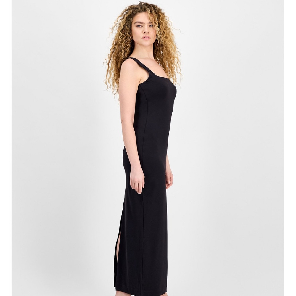 NWT Bar III Square Neck Black Sleeveless Maxi Dress,fits more like a large